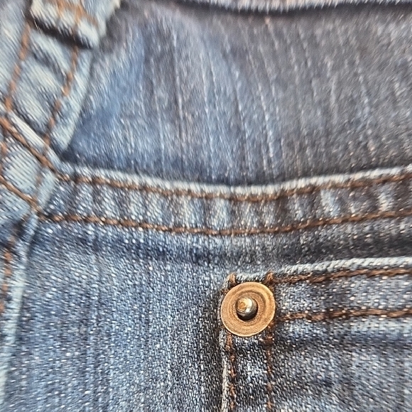 Classic Dark Blue Straight Leg Jeans - Picture 8 of 11